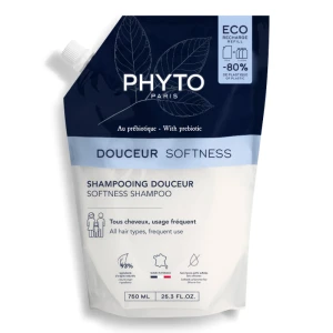  PHYTO SOFTNESS Delikatny Szampon Do Każdego Rodzaju Włosów REFILL - 750ml 