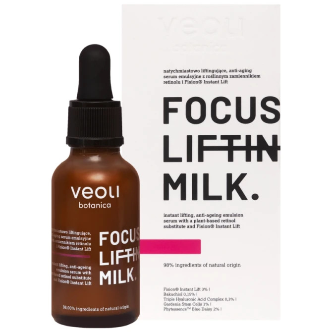 VEOLI BOTANICA Focus Lifting Milk liftingujące serum emulsyjne do twarzy z bakuchiolem - 30ml (id: 34517)