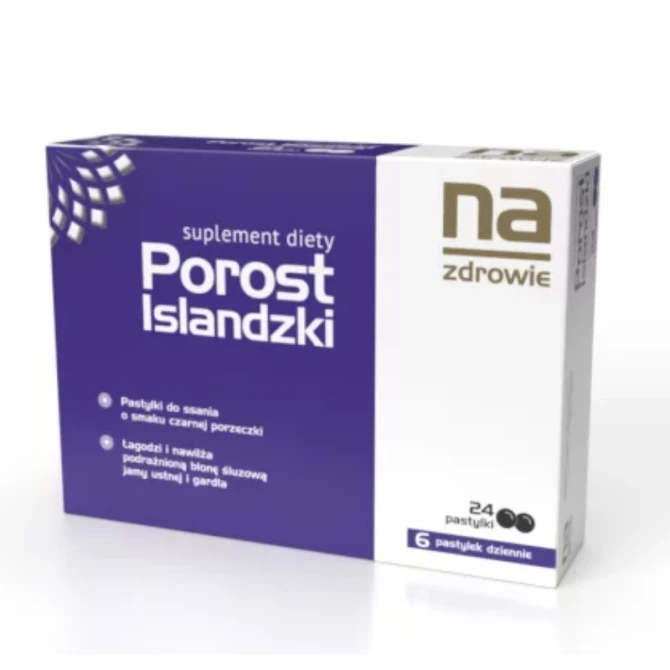 porost islandzki pastylki