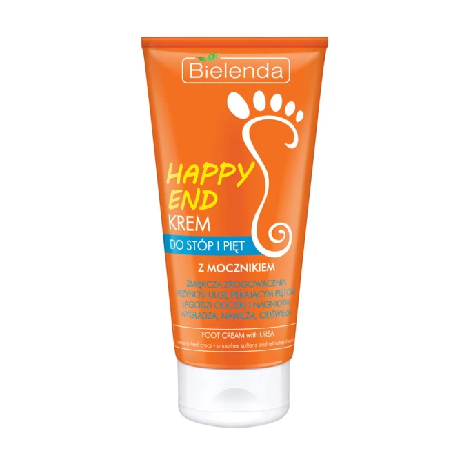 BIELENDA Happy End Krem do pięt i stóp zmiękczający z mocznikiem 125 ml