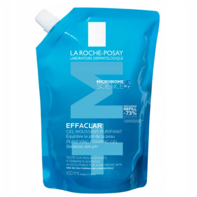 LA ROCHE-POSAY Effaclar Żel do mycia twarzy REFILL - 400ml