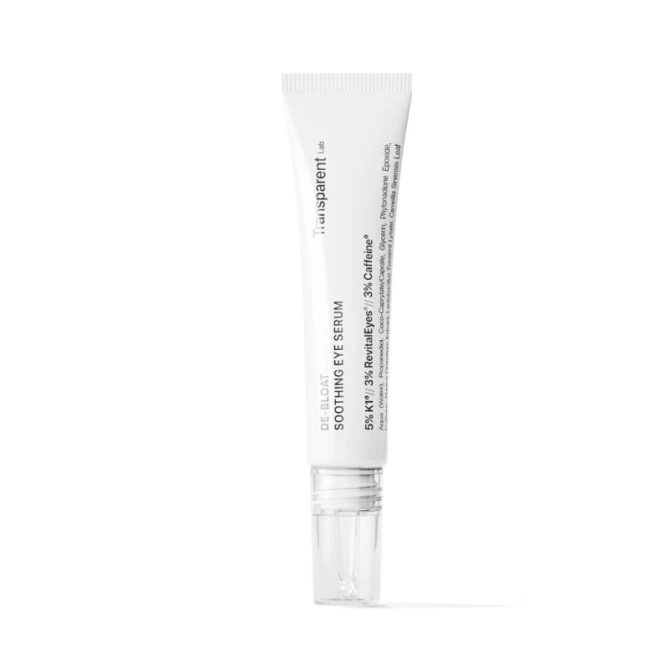 Transparent Lab De-bloat Soothing Eye Serum - kojące serum pod oczy z kofeiną - 15ml
