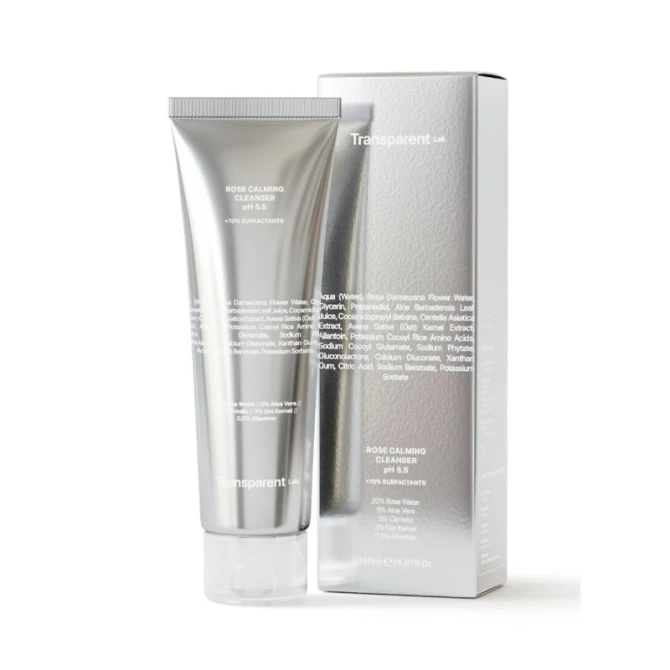 Transparent Lab Rose Calming Cleanser pH 5.5 - delikatny różany żel do mycia twarzy pH 5,5 - 150ml