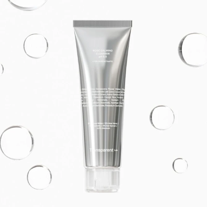 Transparent Lab Rose Calming Cleanser pH 5.5 - delikatny różany żel do mycia twarzy pH 5,5 - 150ml