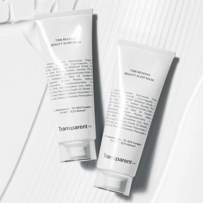 Transparent Lab Time Reverse Beauty Sleep Mask - przeciwstarzeniowa maska do twarzy na noc z retinolem - 75ml