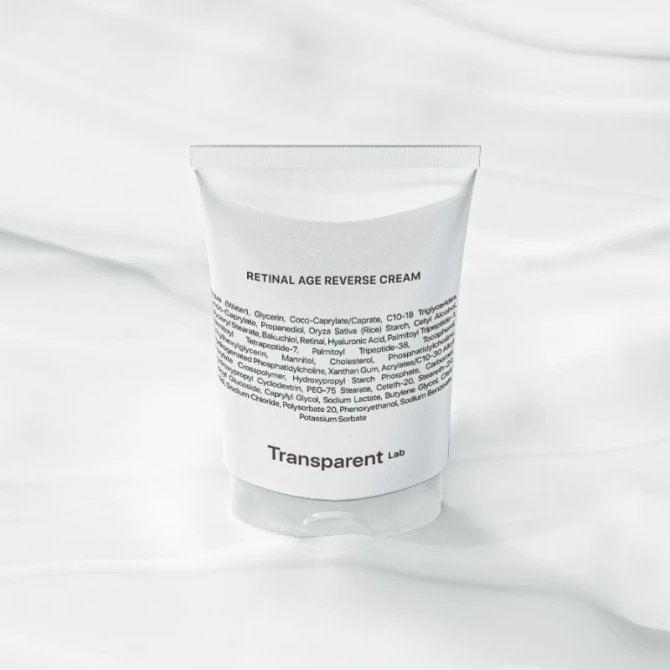 Transparent Lab Retinal Age Reverse Cream - przeciwstarzeniowy krem do twarzy z retinalem (0,03%) - 50ml