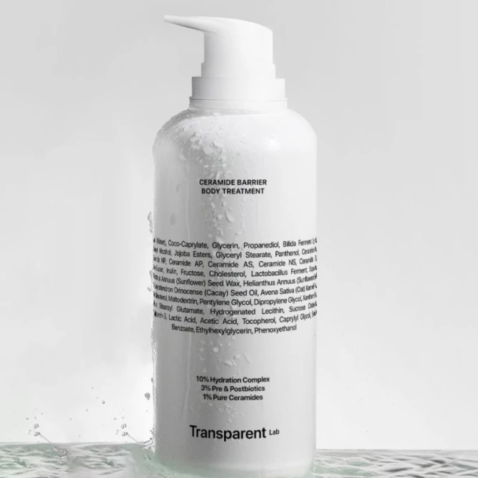 Transparent Lab Ceramide Barrier Body Treatment - kuracja do ciała z ceramidami - 400ml