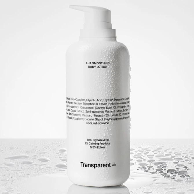Transparent Lab AHA Smoothing Body Lotion - kuracja do ciała z kwasami - 400ml
