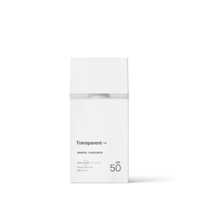 Transparent Lab Mineral Sunscreen - mineralny krem z filtrem SPF50 - 100ml