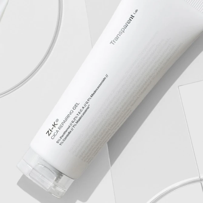 Transparent Lab ZI-K Cica Repairing Gel - regenerujący żel do twarzy i ciała - 100ml
