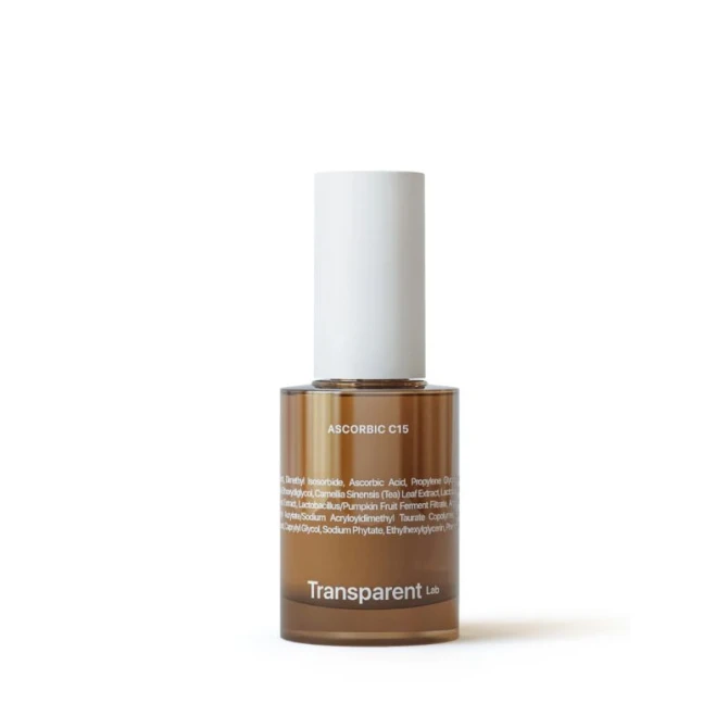 Transparent Lab Ascorbic C15 - rozświetlające serum przeciwstarzeniowe - 30ml