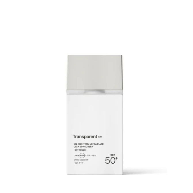 Transparent Lab Oil Control Ultra Fluid Cica Sunscreen - matujący krem SPF50 - 100ml