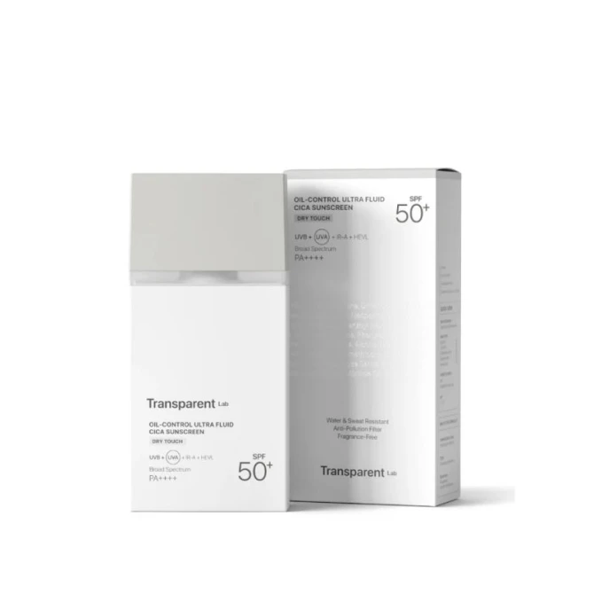 Transparent Lab Oil Control Ultra Fluid Cica Sunscreen - matujący krem SPF50 - 100ml