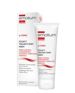 EMOLIUM A-TOPIC Kojący Trójaktywny Krem Skóra Atopowa - 75ml
