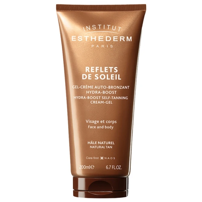 INSTITUT ESTHEDERM SUN CARE Hydra-Boost Self-Tanning Cream-Gel, ultrasensoryczny samoopalacz, przywracający rezerwy wody w skórze