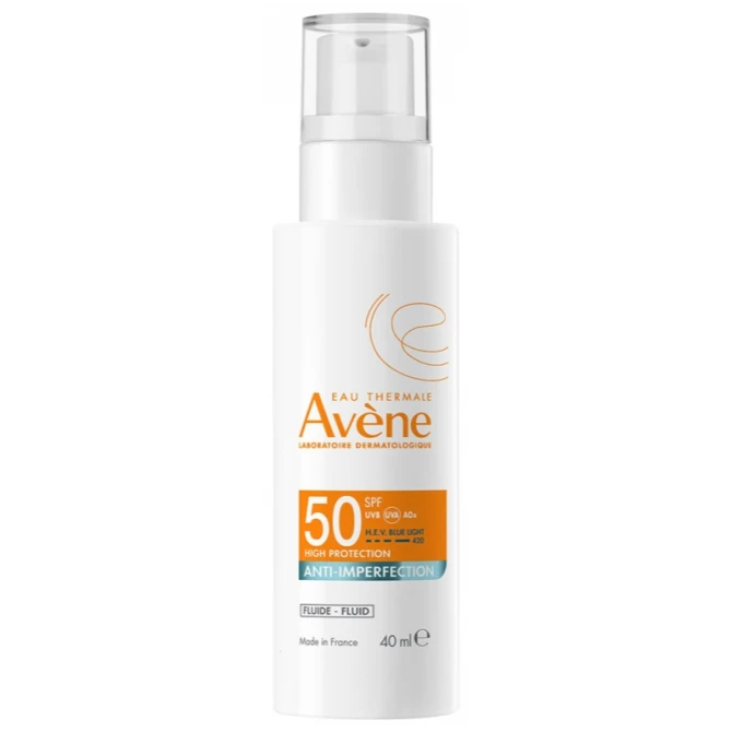 AVENE EAU THERMALE Wysoka ochrona fluid przeciw niedoskonałosciom SPF 50 - 40ml