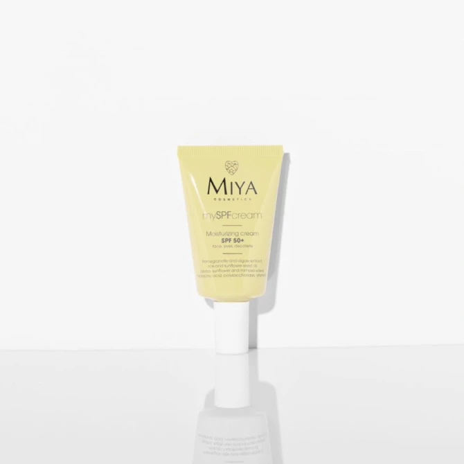 MIYA COSMETICS Nawilżający Krem SPF 50+ Twarz, Oczy, Dekolt - 40 ml