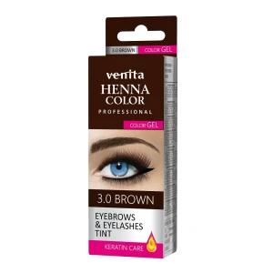 Venita Henna Color Gel żelowa farba do brwi i rzęs 3.0 Brown