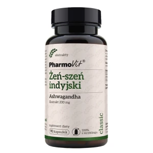Pharmovit Żeń-szeń indyjski Ashwagandha suplement diety 90 kapsułek