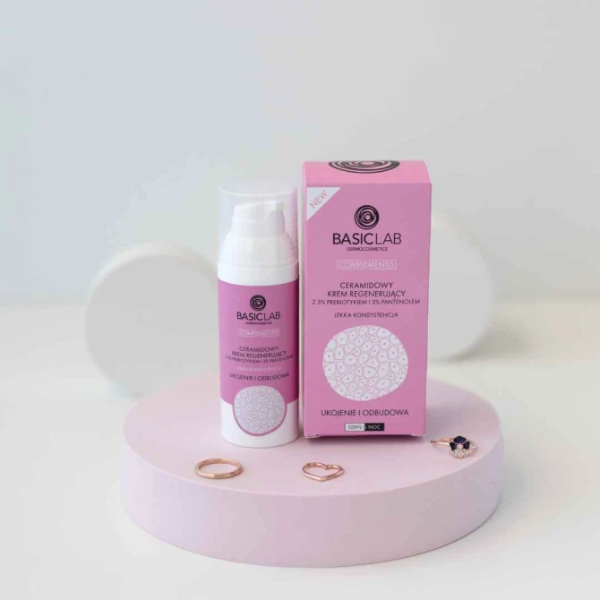 BasicLab COMPLEMENTIS Ceramidowy Krem Regenerujący Lekka Konsystencja - 50 ml