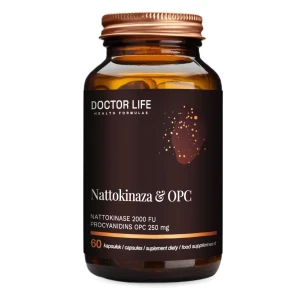 Doctor Life Nattokinaza &amp; OPC suplement diety wspierający układ krwionośny 60 kapsułek
