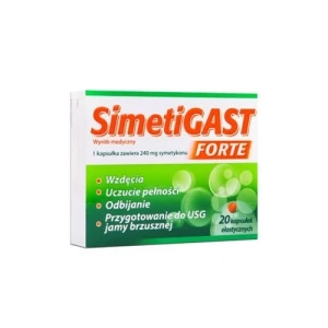 Simetigast Forte wyrób medyczny 20 kapsułek