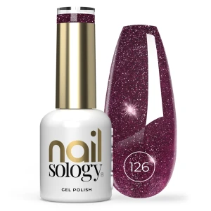 Clavier Nailsology lakier hybrydowy z brokatem 126 Red Dress Moment 8ml