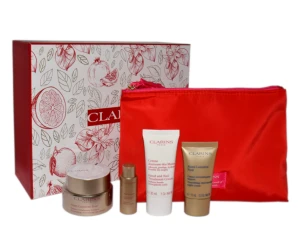 CLARINS SET (NUTRI LUMIERE DAY CREAM 50ML + NUTRI LUMIERE LOTION 10ML + NUTRI LUMIERE NIGHT CREAM 15ML + HAND AND NAIL CREAM 30ML)