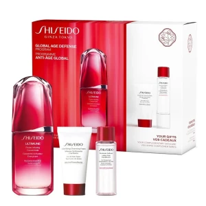 SHISEIDO SET (ULTIMUNE POWER INFUSING CONCENTRATE 50ML+ CLARIFYING CLEANSING FOAM 30ML+ TREATMENT SOFTENER 30ML)