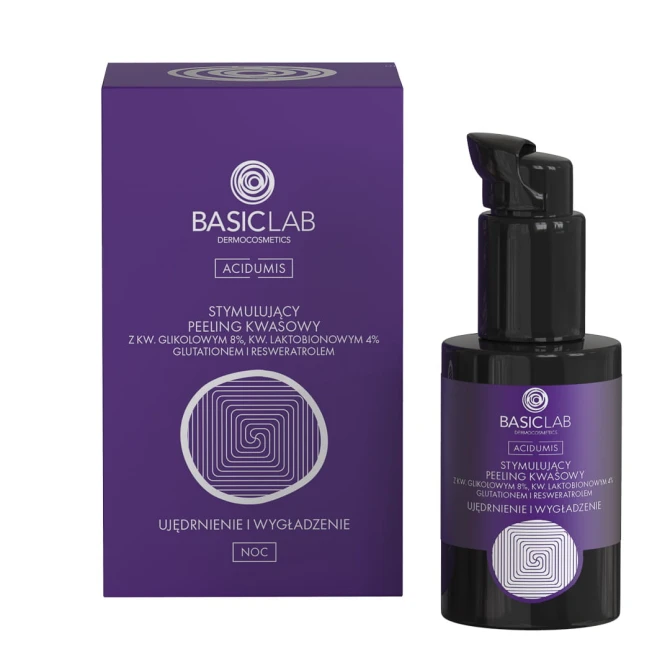BasicLab ACIDUMIS Stymulujący Peeling Kwasowy Ujędrnienie i Wygładzenie - 30 ml