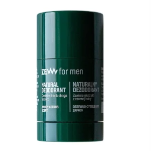 Zew For Men Naturalny dezodorant w sztyfcie z czarną hubą 30g
