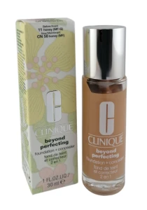 Clinique Beyond Perfecting Foundation + Concealer silnie kryjący podkład i korektor w jednym 11 Honey 30ml