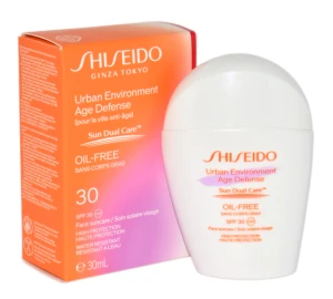 SHISEIDO Suncare Urban Environment AGE Defense OIL FREE Spf30 produkt kosmetyczny 30 ml