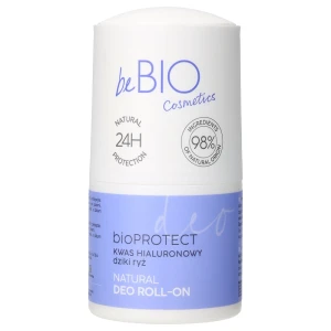 BeBio Ewa Chodakowska Naturalny deo roll-on na bazie naturalnego ałunu z kwasem hialuronowym i ekstraktem z dzikiego ryżu 50ml