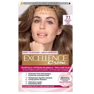 L'Oreal Paris Excellence Creme farba do włosów 7.1 Popielaty Blond