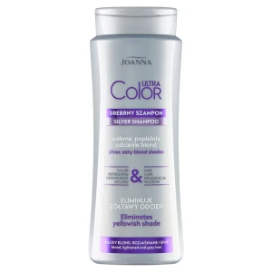 Joanna Ultra Color srebrny szampon do włosów srebrne popielate odcienie blond 400ml