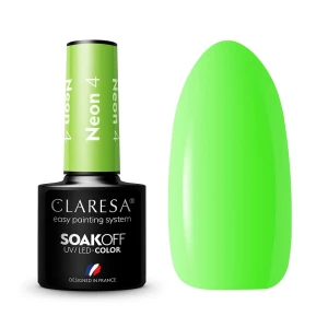 Claresa Soak Off UV/LED Neon lakier hybrydowy 4 5g