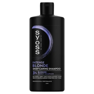 Syoss Blonde & Silver Purple Shampoo szampon neutralizujący żółte tony do włosów blond i siwych 440ml