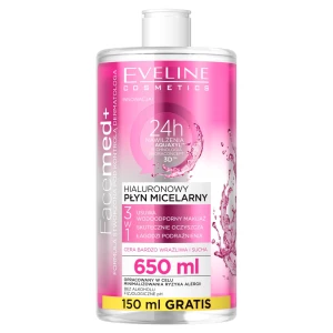 Eveline Cosmetics Facemed+ hialuronowy płyn micelarny 3w1 650ml