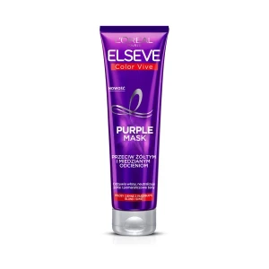 L'Oreal Paris Elseve Color-Vive Purple Mask maska do włosów przeciw żółtym i miedzianym odcieniom 150ml