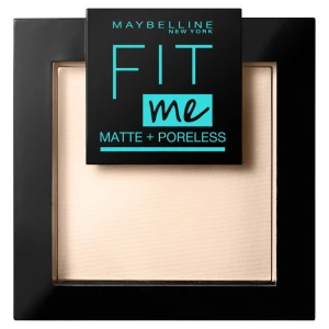 Maybelline Fit Me Matte Poreless Pressed Powder puder matujący do twarzy w kompakcie 120 Classic Ivory 9g