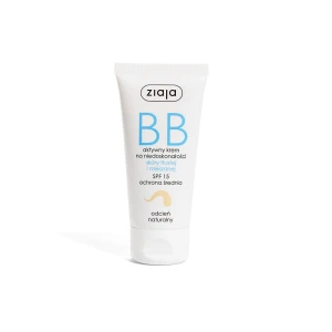 Ziaja BB aktywny krem na niedoskonałości skóry tłustej i mieszanej odcień naturalny 50ml