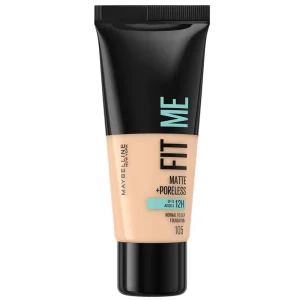 Maybelline Fit Me Matte & Poreless Foundation matujący podkład do twarzy 105 Natural Ivory 30ml