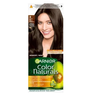 Garnier Color Naturals Creme krem koloryzujący do włosów 3 Ciemny Brąz