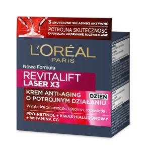L'Oreal Paris Revitalift Laser X3 krem anti-aging o potrójnym działaniu na dzień 50ml