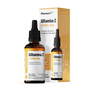 Pharmovit Witamina C z dziką różą suplement diety w kroplach dla dzieci młodzieży i dorosłych 30ml