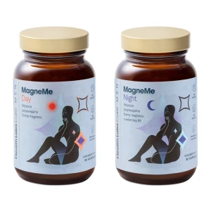 HealthLabs MagneMe Day &amp; Night suplement diety dla mężczyzn 120 kapsułek