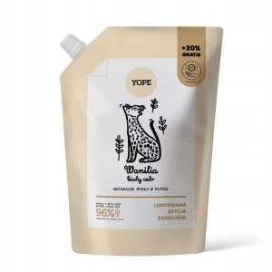 Yope Naturalne mydło w płynie refill Wanilia &amp; Biały Cedr 600ml