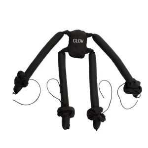 Glov CoolCurl Spider Set wałki do kręcenia włosów na zimno do włosów długiej i średniej długości Black 4szt
