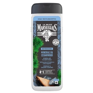 Le Petit Marseillais Żel pod prysznic 4w1 Minerały &amp; Drzewo Cedrowe 400ml